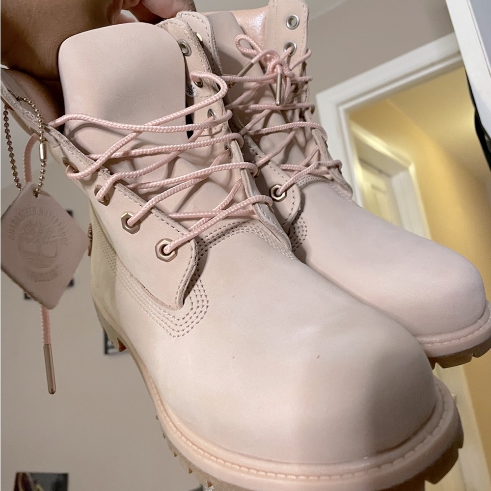 Brand new Rose Gold Timberland boots